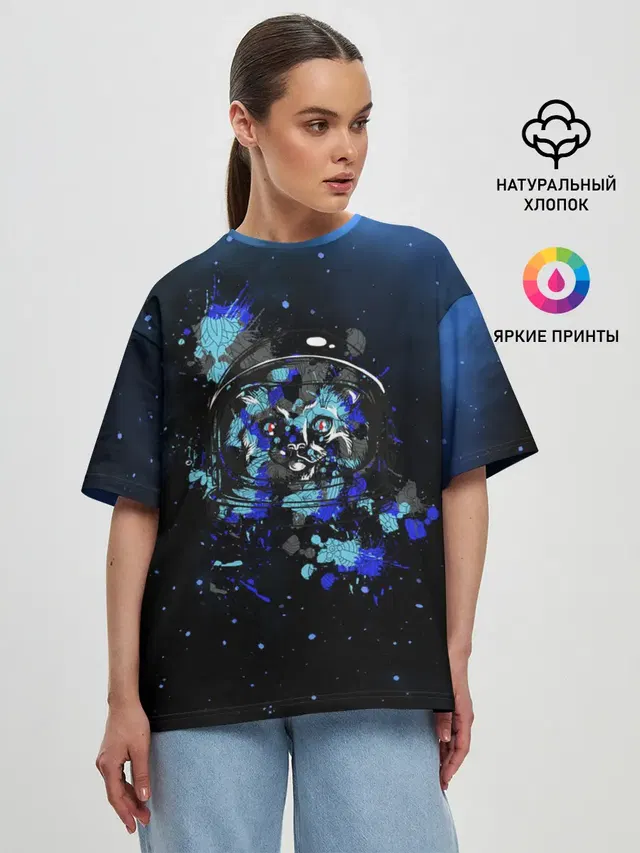 Женская футболка оверсайз