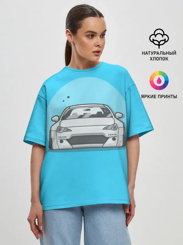 Женская футболка оверсайз