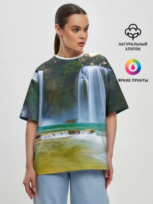 Женская футболка оверсайз