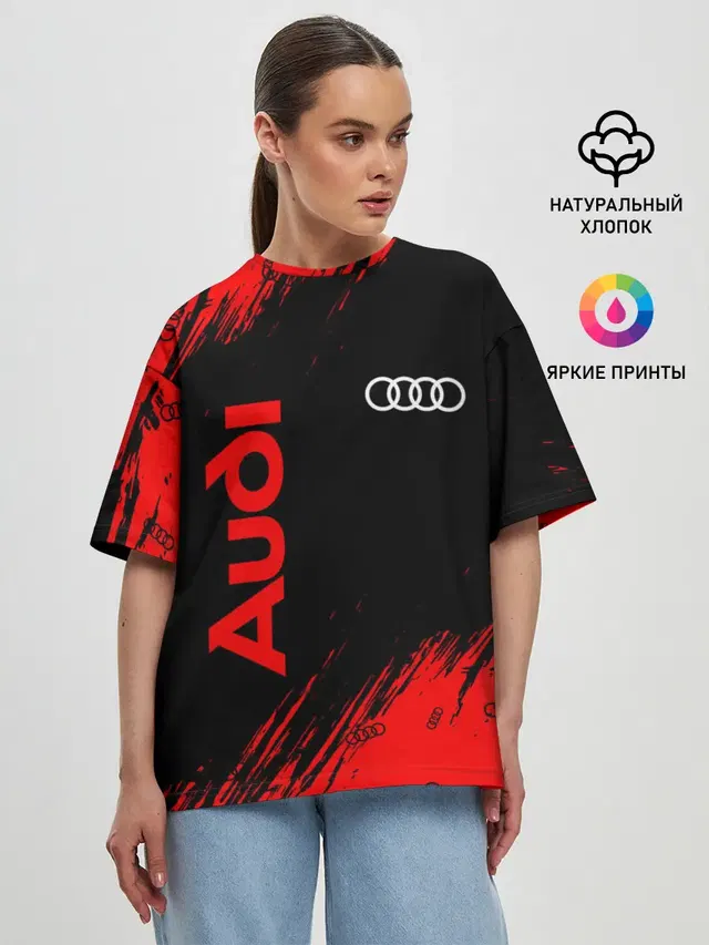 Женская футболка оверсайз