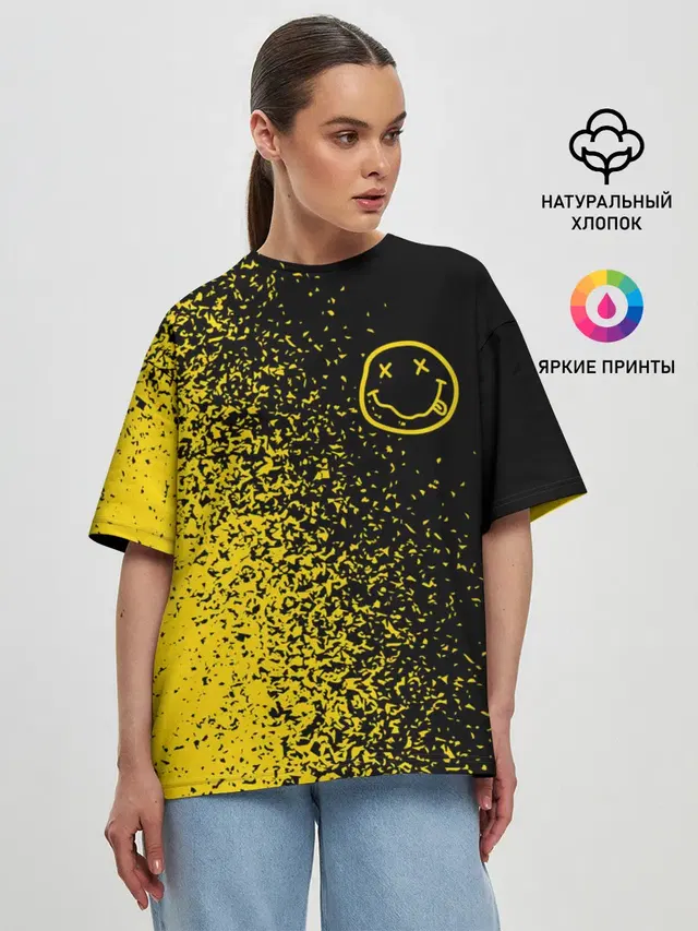 Женская футболка оверсайз