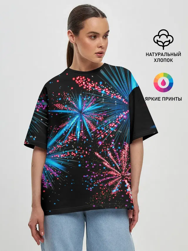 Женская футболка оверсайз