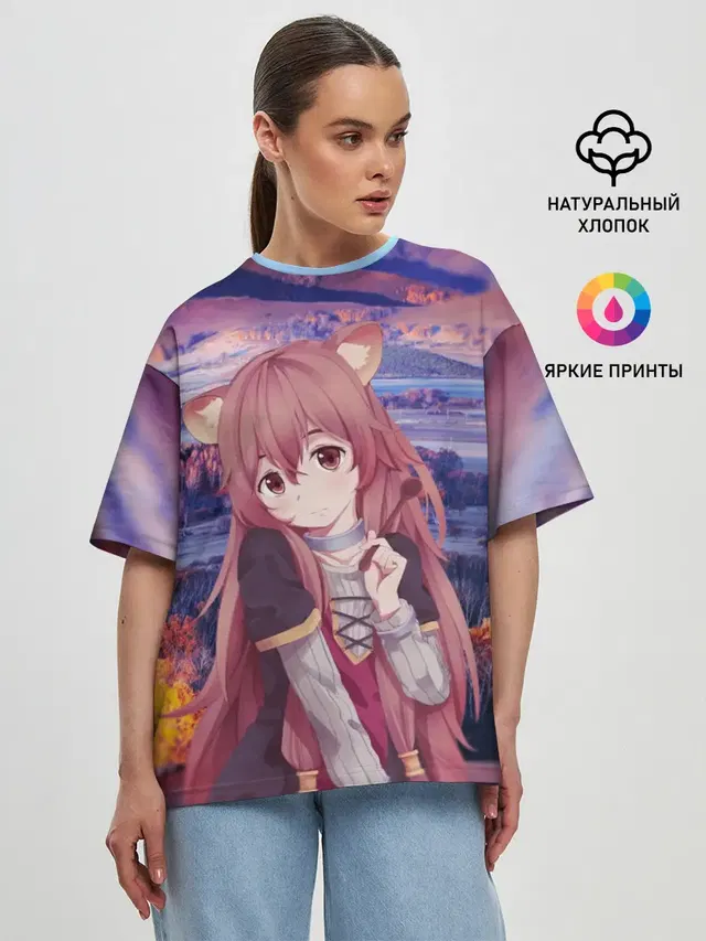 Женская футболка оверсайз