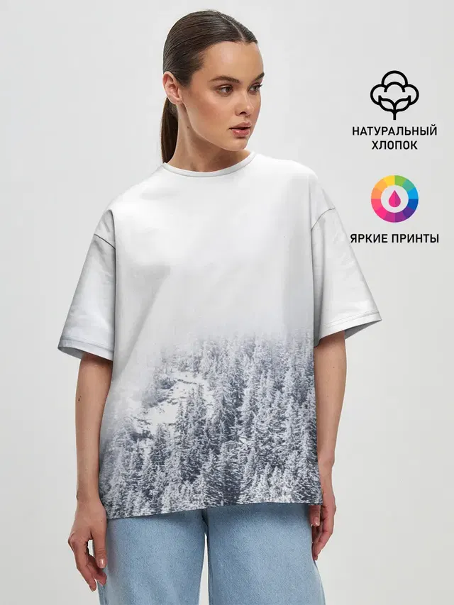 Женская футболка оверсайз