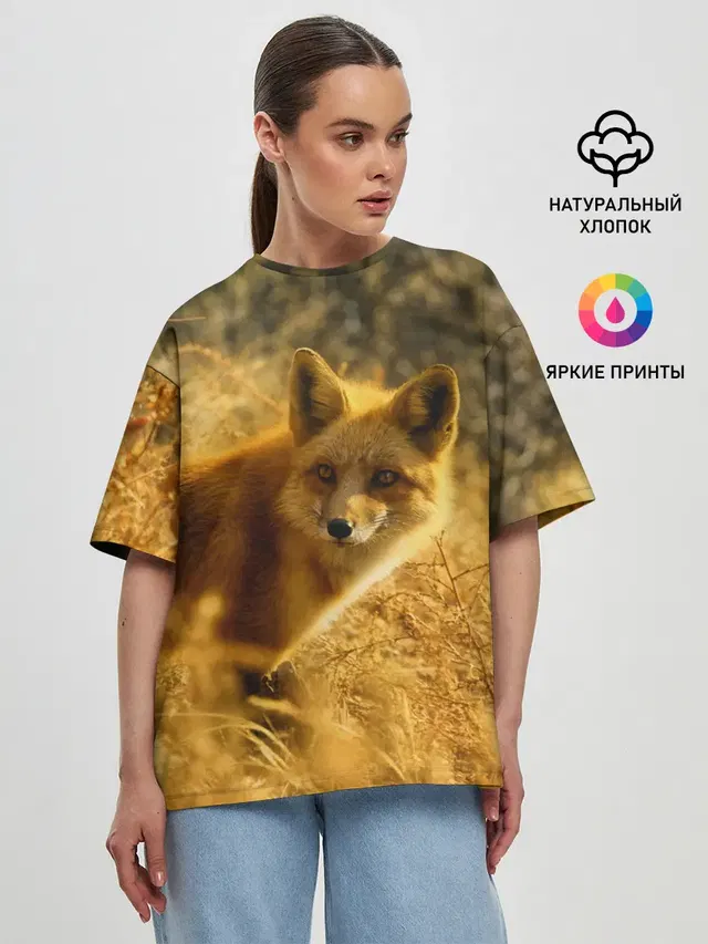 Женская футболка оверсайз