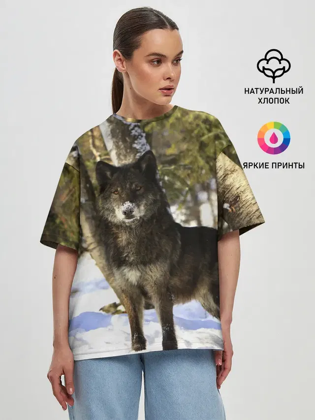 Женская футболка оверсайз