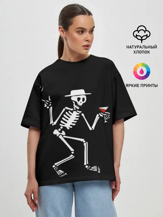 Женская футболка оверсайз