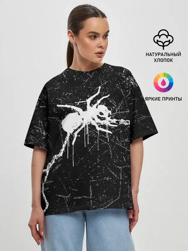 Женская футболка оверсайз