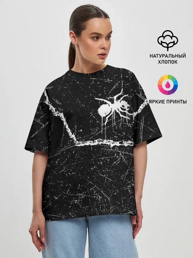 Женская футболка оверсайз