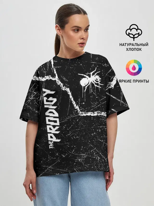 Женская футболка оверсайз