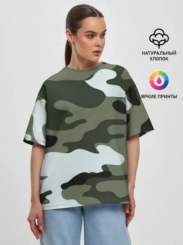 Женская футболка оверсайз