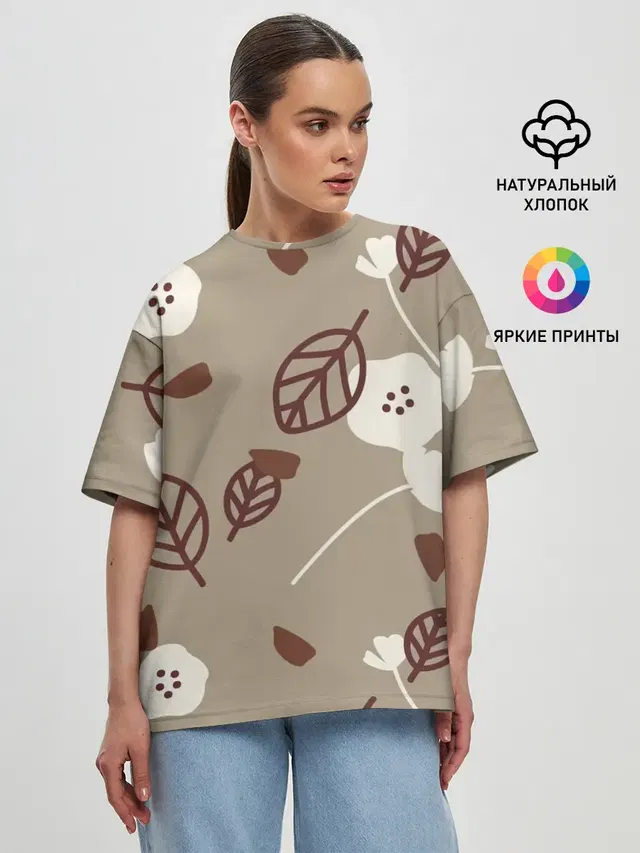 Женская футболка оверсайз