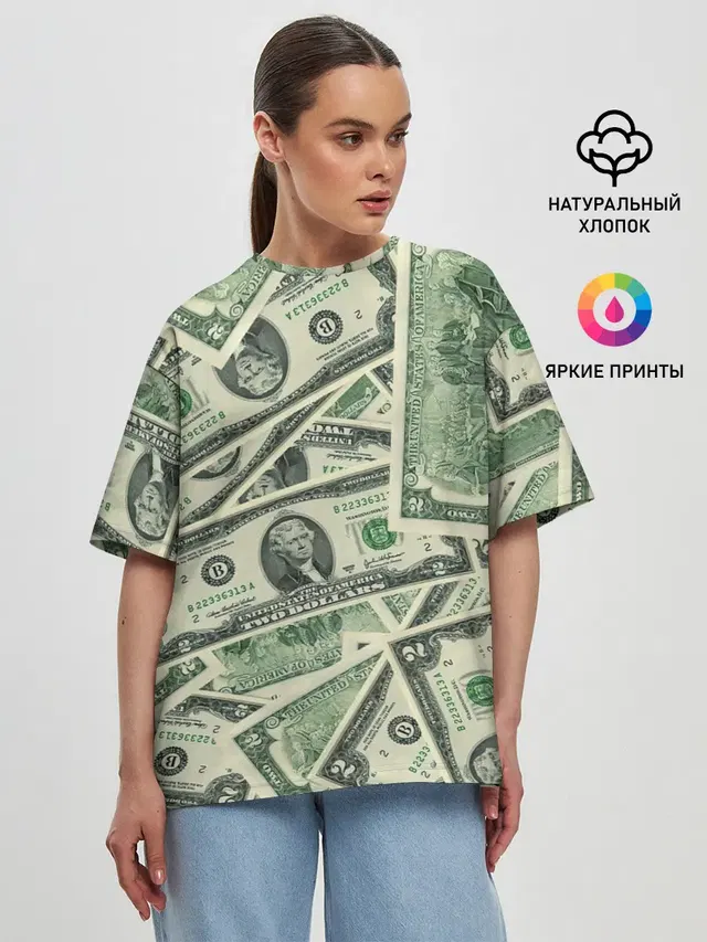 Женская футболка оверсайз