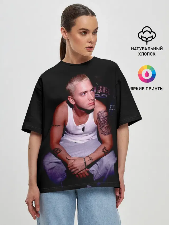 Женская футболка оверсайз