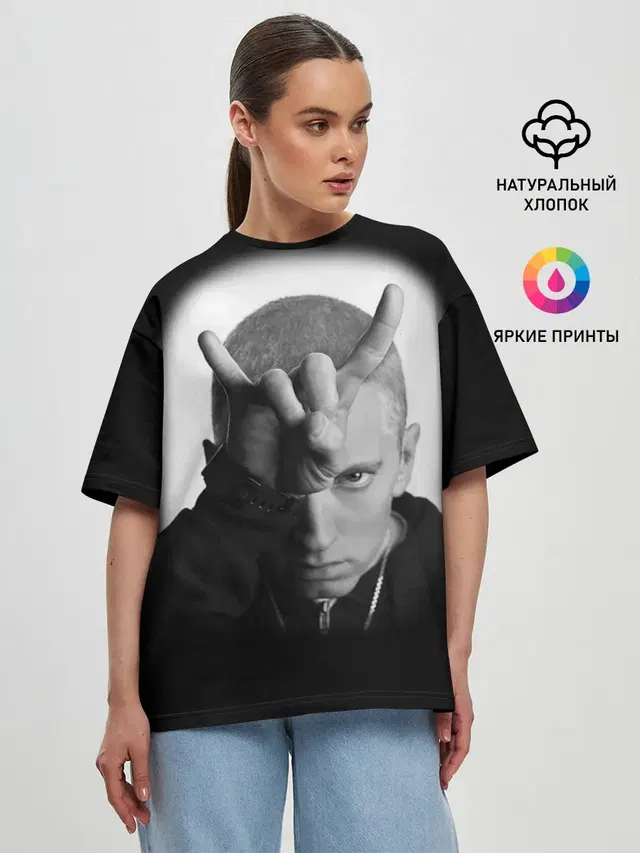 Женская футболка оверсайз