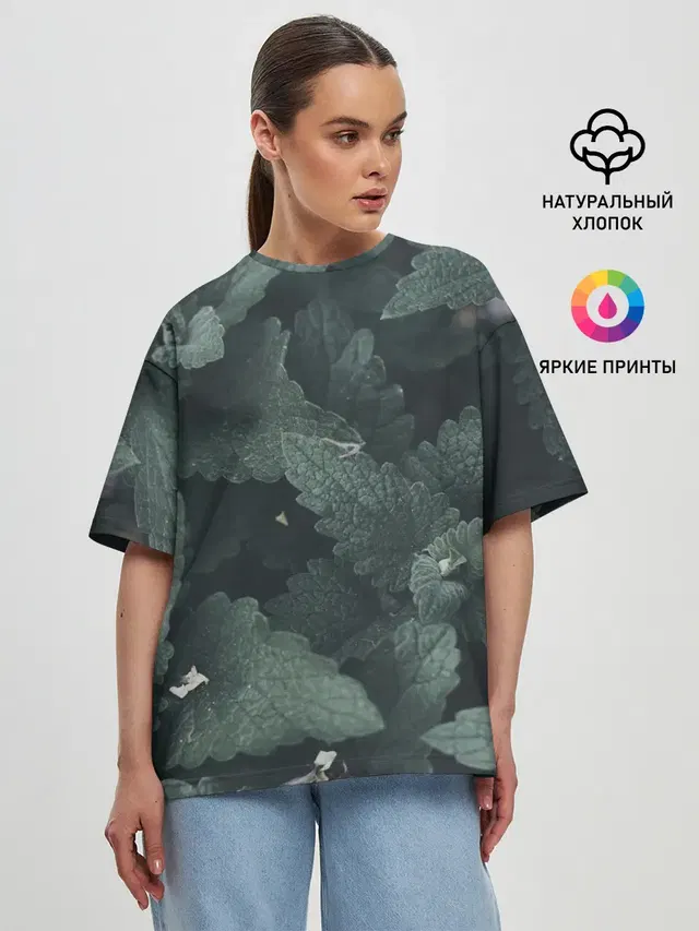Женская футболка оверсайз