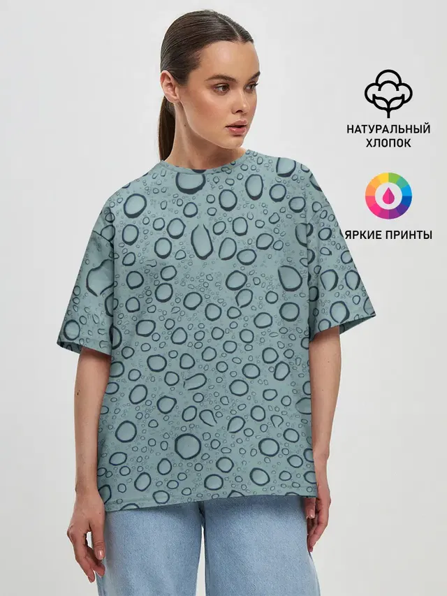 Женская футболка оверсайз