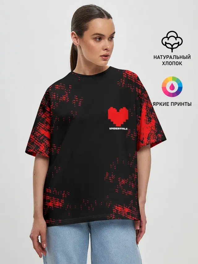 Женская футболка оверсайз