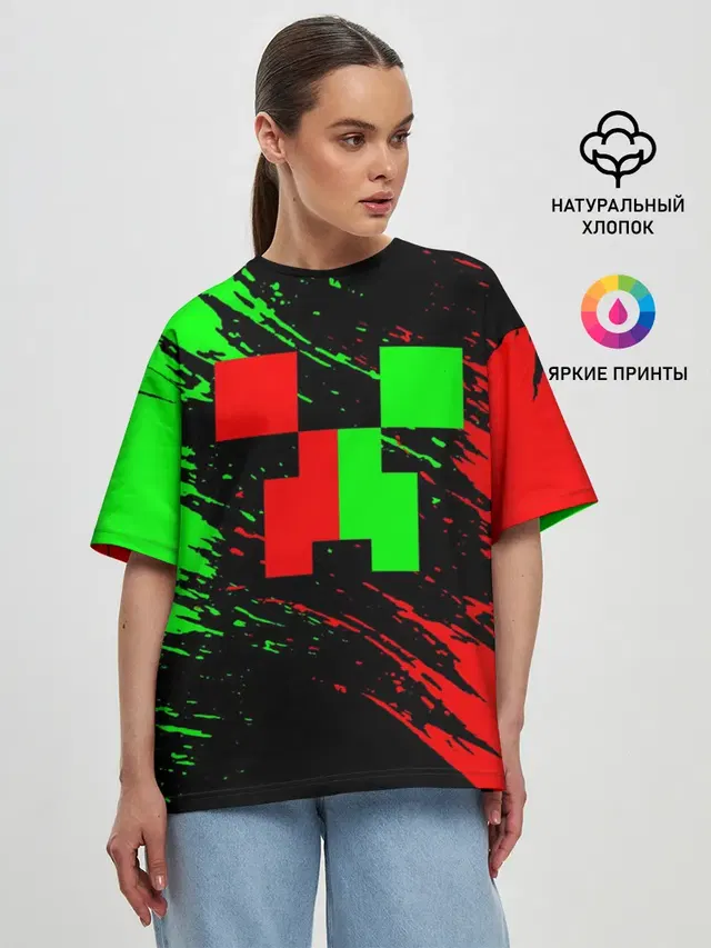 Женская футболка оверсайз