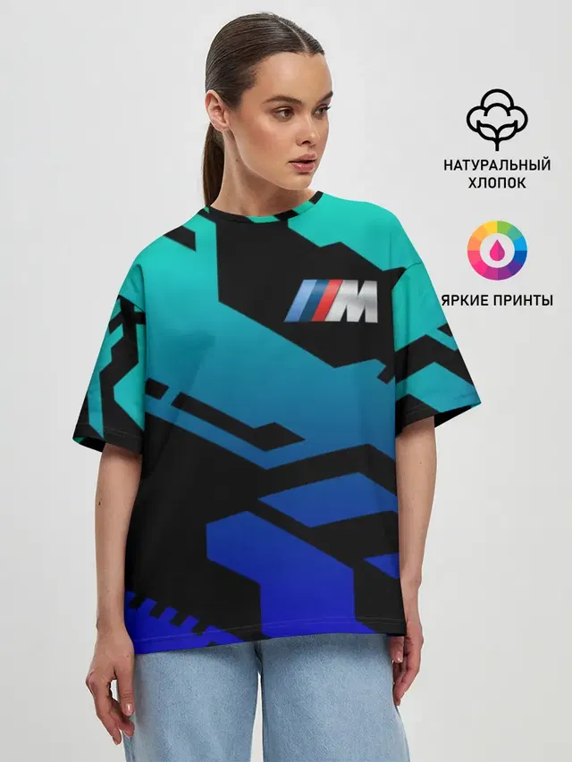 Женская футболка оверсайз