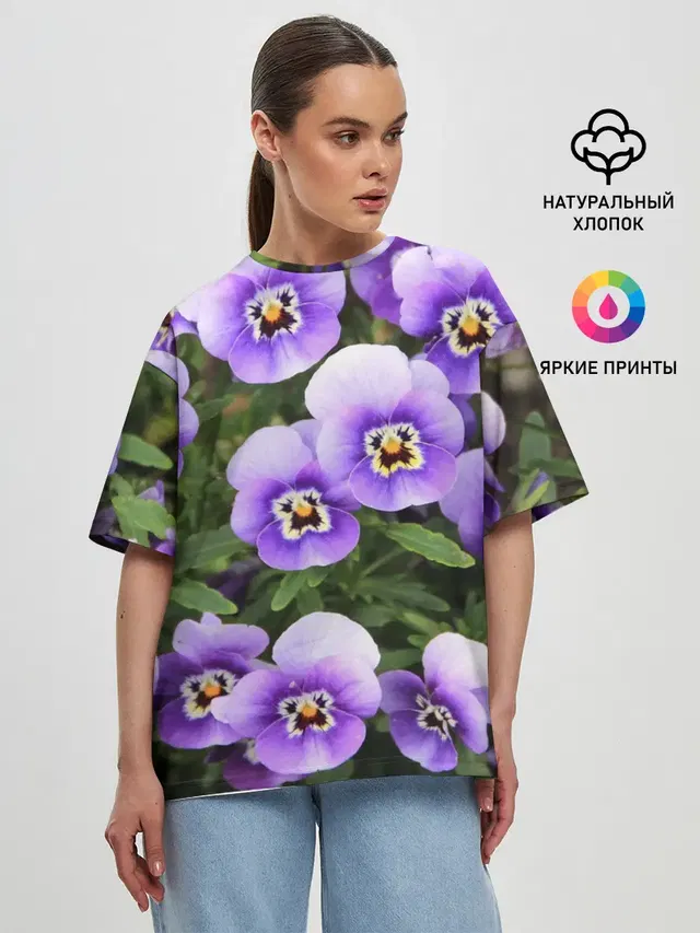 Женская футболка оверсайз