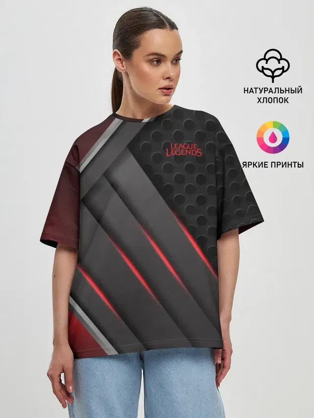 Женская футболка оверсайз