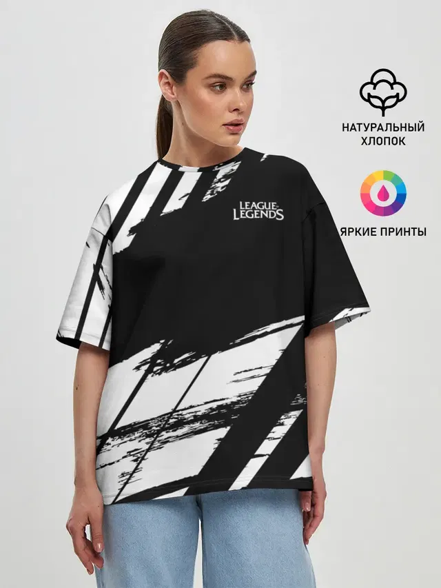 Женская футболка оверсайз