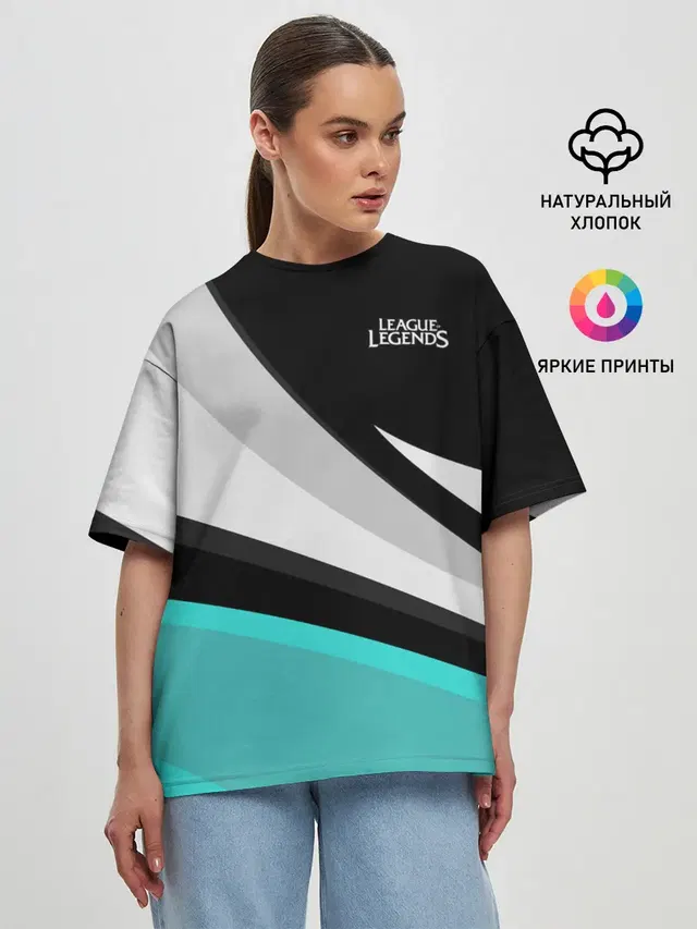Женская футболка оверсайз