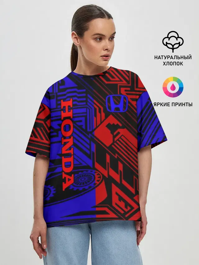 Женская футболка оверсайз