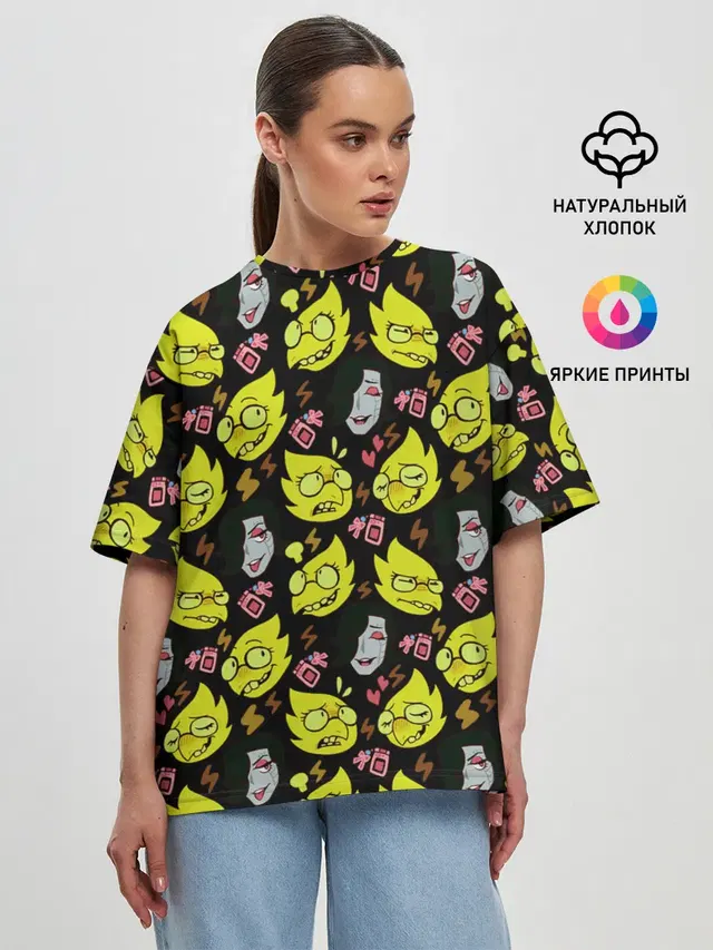 Женская футболка оверсайз
