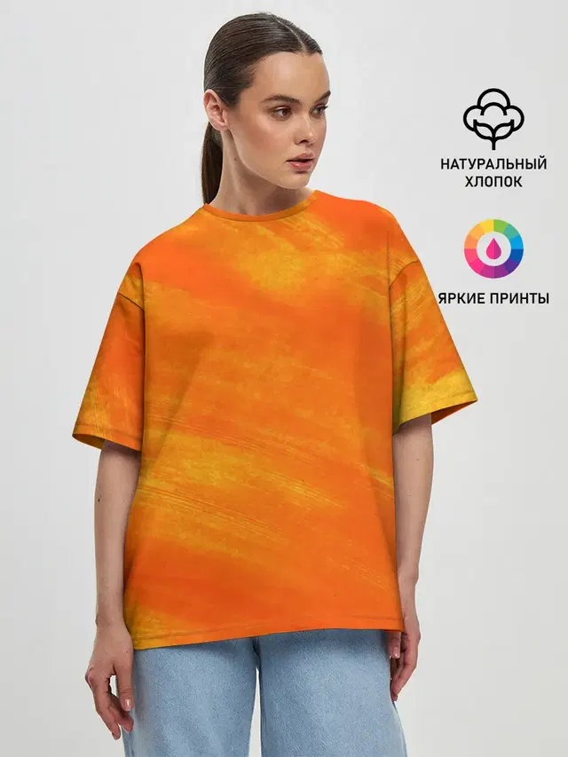 Женская футболка оверсайз