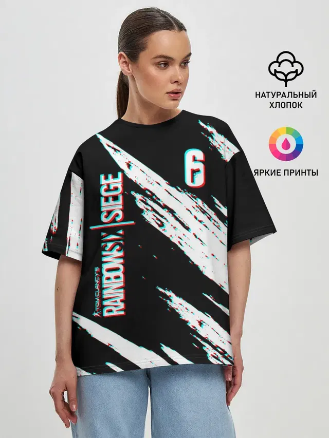 Женская футболка оверсайз