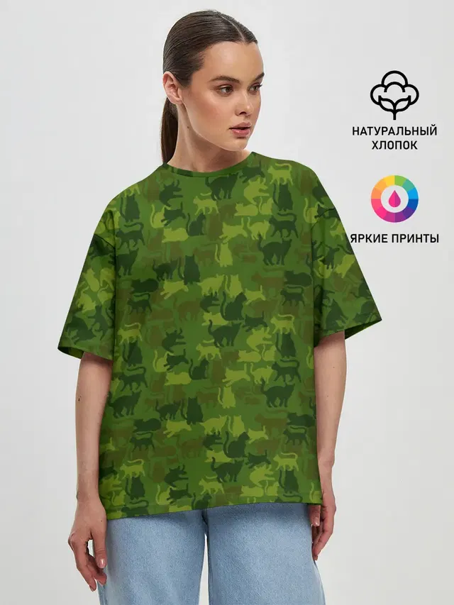 Женская футболка оверсайз
