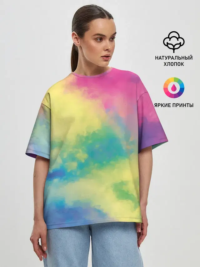 Женская футболка оверсайз