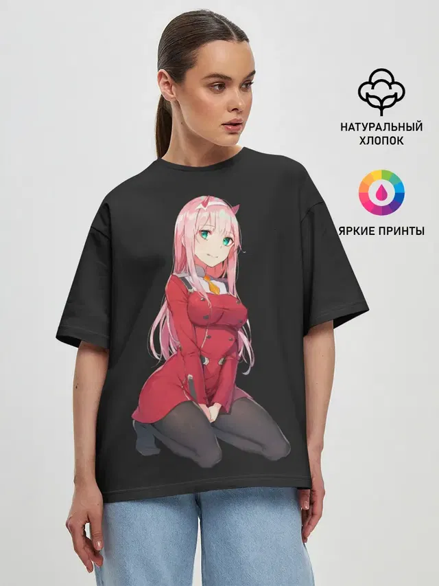 Женская футболка оверсайз
