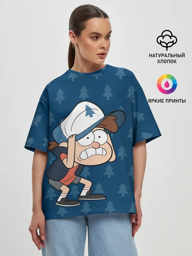 Женская футболка оверсайз
