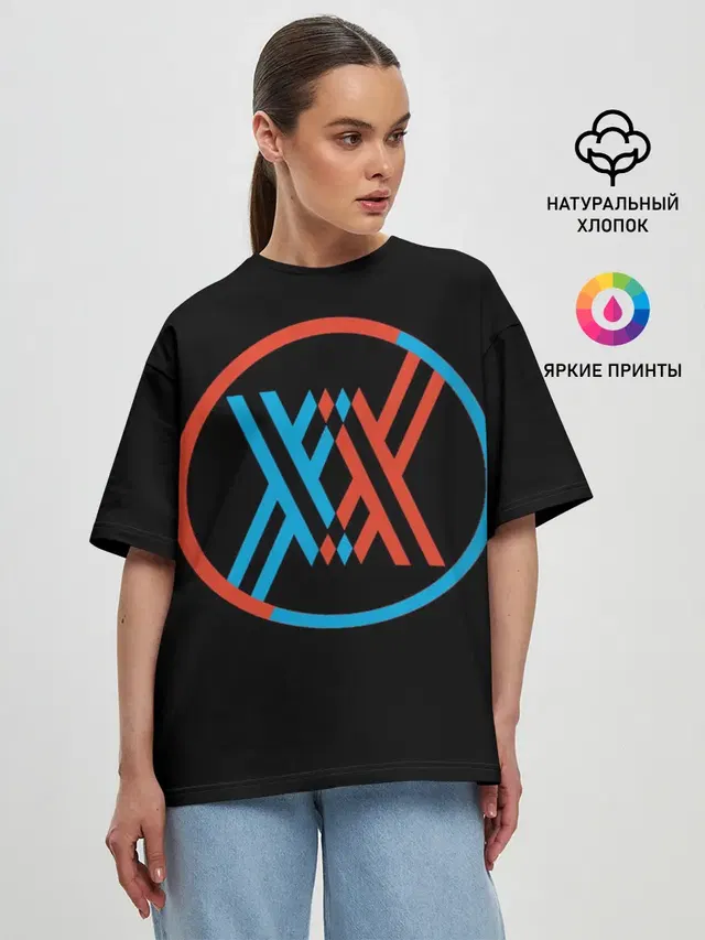 Женская футболка оверсайз