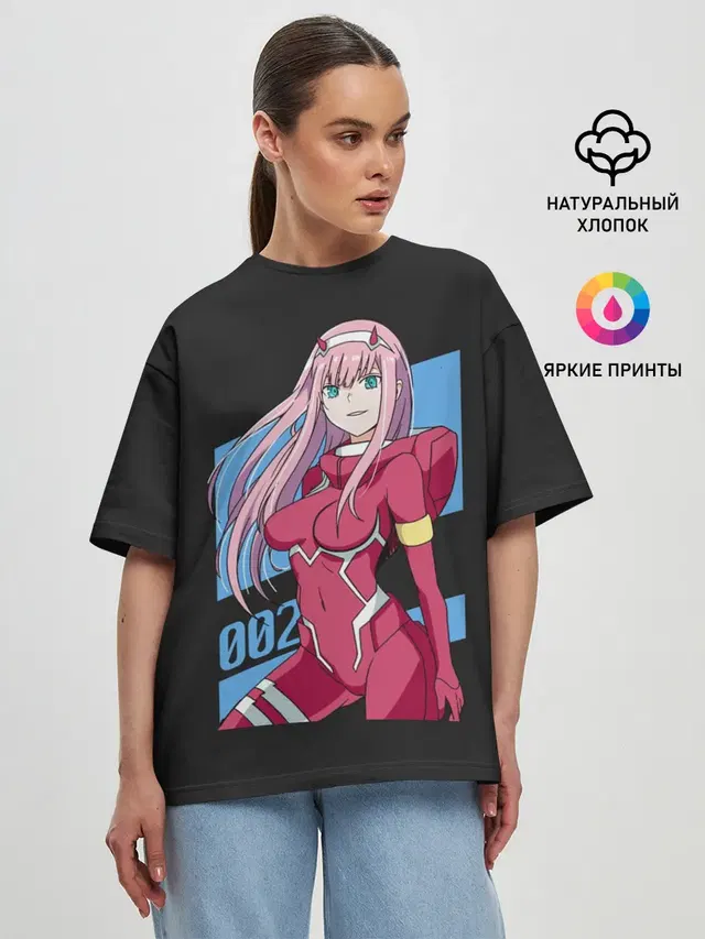 Женская футболка оверсайз
