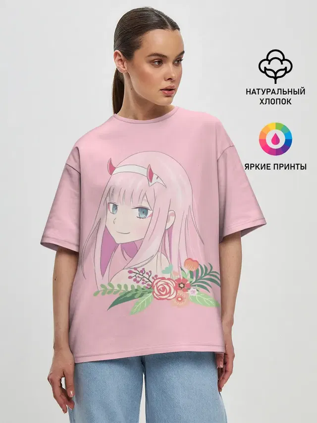 Женская футболка оверсайз
