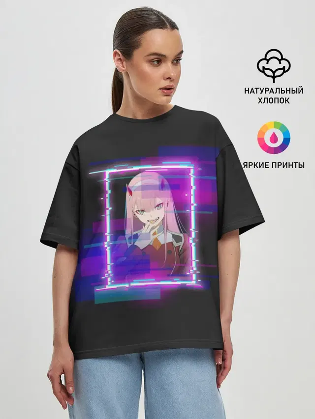 Женская футболка оверсайз