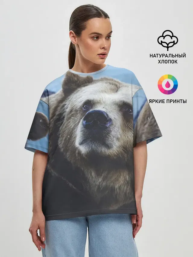 Женская футболка оверсайз
