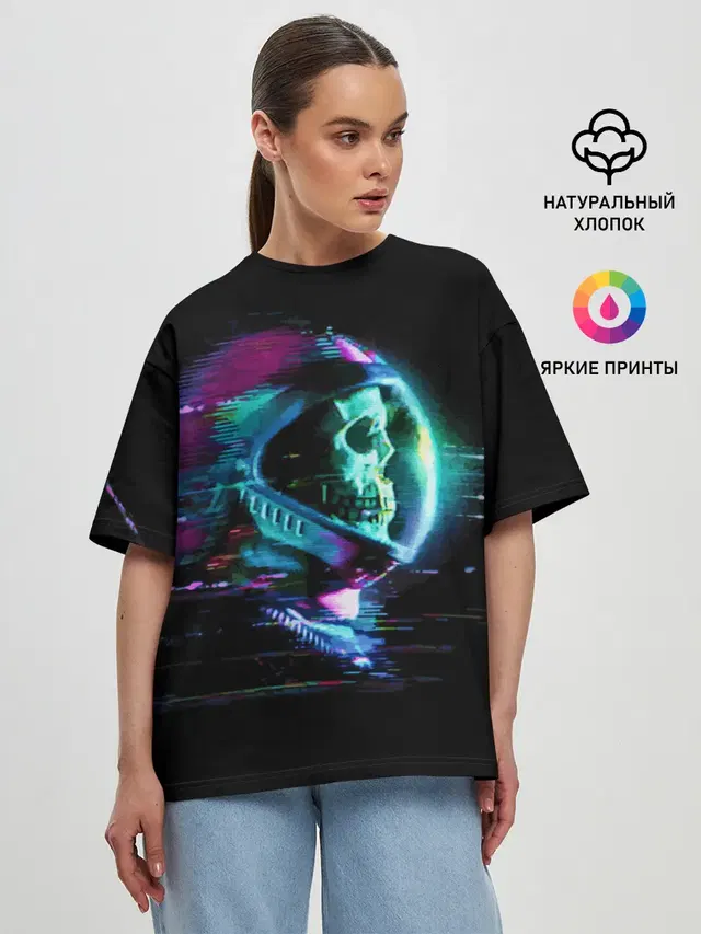 Женская футболка оверсайз