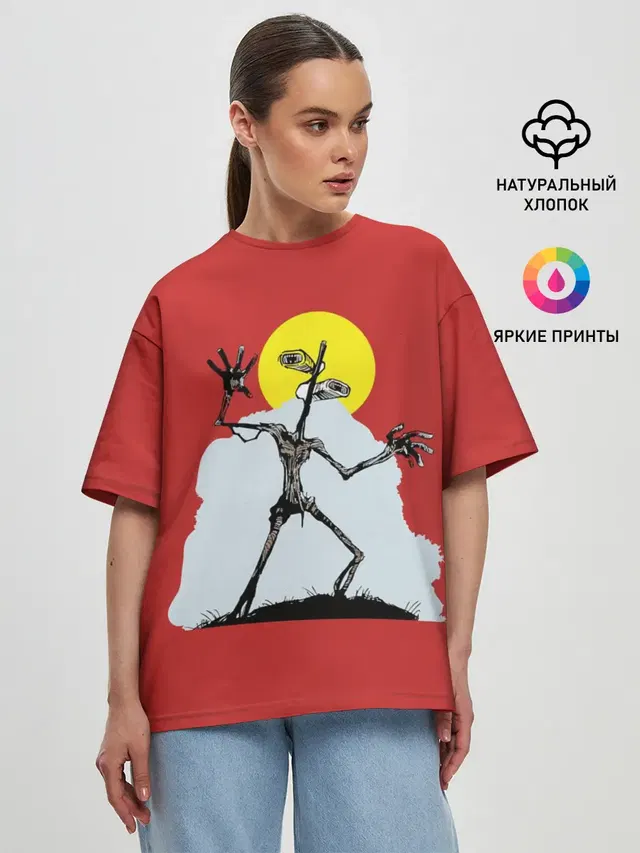 Женская футболка оверсайз