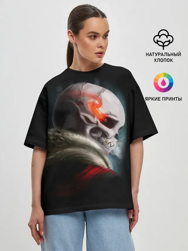 Женская футболка оверсайз