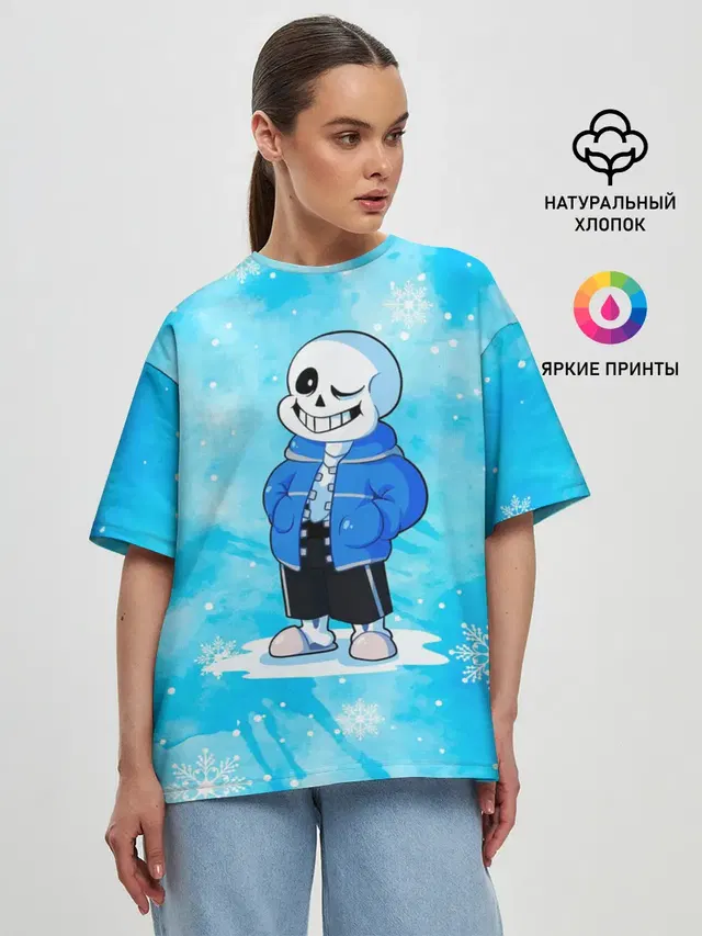 Женская футболка оверсайз