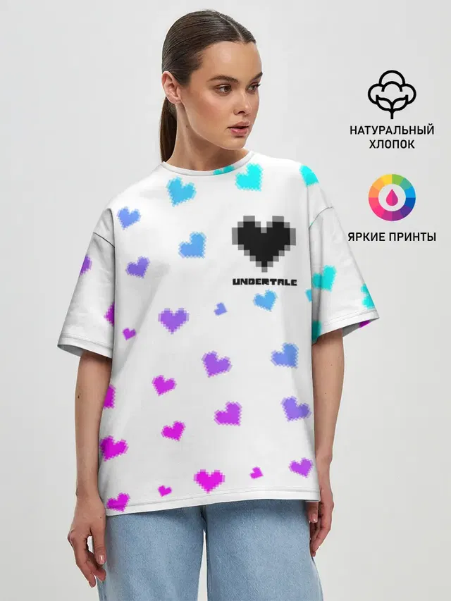 Женская футболка оверсайз
