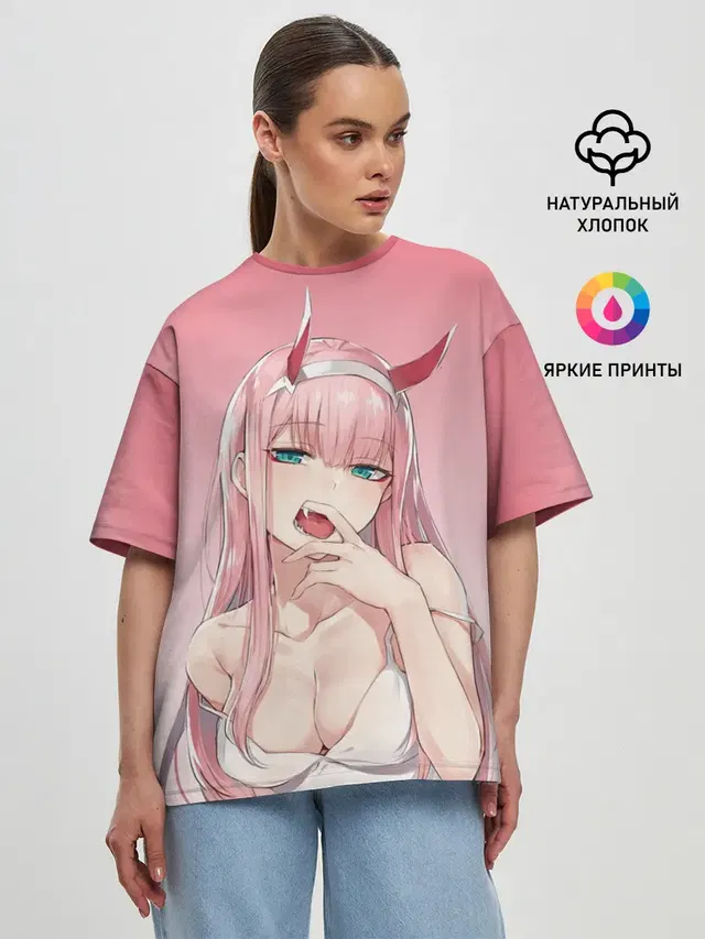 Женская футболка оверсайз