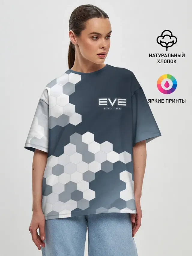 Женская футболка оверсайз