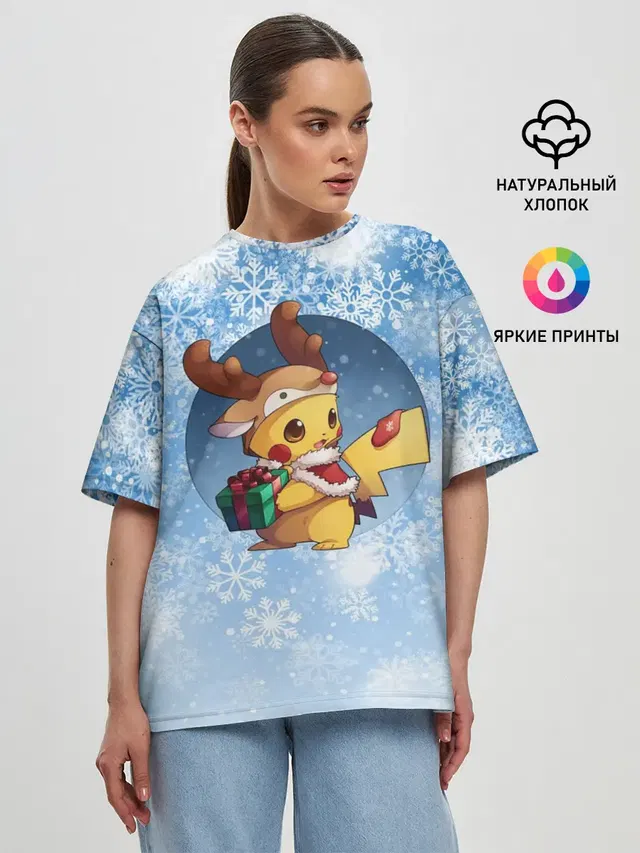Женская футболка оверсайз