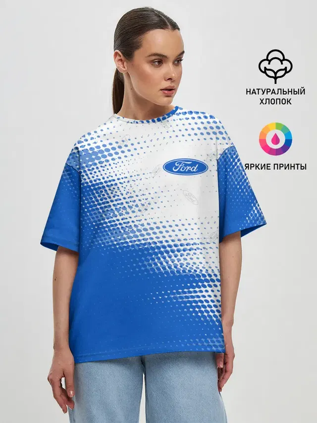 Женская футболка оверсайз